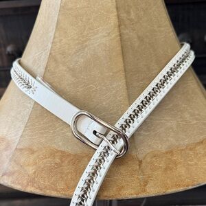 Nine West Elegant White Women's Belt